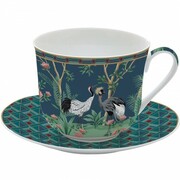 Filiżanka zielona w ptaki 400ml Easy Life 880-8477 NUOVA R2S