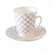 Filiżanka Majowa Siatka Różowa Łomonosov 3979 ŁOMONOSOV