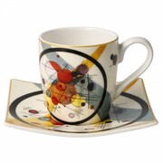 Filiżanki espresso \'\'Kręgi w Kręgu\'\' 100ml Wassily Kandinsky Goebel 67-100-03-1 GOEBEL