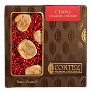 Czekolada ciemna z bananem i maliną 85g Cortez 8815 CORTEZ