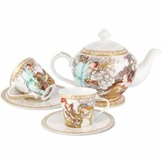 Zestaw Cztery Pory Roku dwie filiżanki z dzbankiem A. Mucha Carmani 539-5000 CARMANI