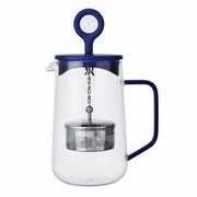 Dzbanek szklany z zaparzaczem 1,25l Niebieski La Cafeterie Randwyck 12-6210 LA CAFETIERE