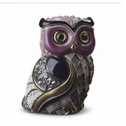 Figurka Sowa Uszata Fioletowa 9cm De Rosa Rinconada 795-0205 DE ROSA RINCONADA