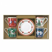 Komplet filiżanek do espresso Folk Świąteczny 100ml Easy Life 18-7774 EASY LIFE ŚWIĘTA