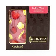 Czekolada rubinowa z ananasem i truskawkami 85g Cortez 4594 CORTEZ