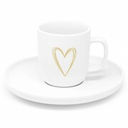 Filiżanka Złote serce 90 ml Nuova R2S 21-3430 NUOVA R2S