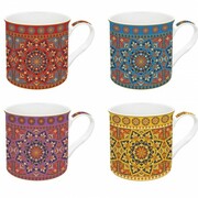 Zestaw 4 kubków Gwieździsty ornament 300ml Easy Life 880-8111 NUOVA R2S