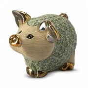 Figurka Prosiaczek Stojący Zielony 5cm De Rosa Rinconada 795-0414AG DE ROSA RINCONADA