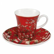 Filiżanka espresso Almond Tree Red 100 ml Vincent van Gogh Goebel 67-011-78-1~ GOEBEL