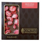 Czekolada mleczna z truskawkami 85g Cortez 8805 CORTEZ