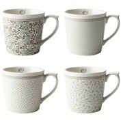 Zestaw 4 kubków Wild Clematis 240ml Laura Ashley W183014 LAURA ASHLEY