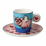 Filiżanka espresso When Pigs Fly 100ml Ed Heck Goebel 67-200-20-1 GOEBEL
