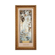 Obraz Winter 1900 27x57 cm Alphonse Mucha Goebel 66-508-59-1 GOEBEL