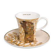 Filiżanki espresso Spełnienie 100ml Gustaw Klimt Goebel 67-011-67-1 GOEBEL