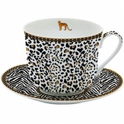 Filiżanka ze spodkiem Panterka 400ml Easy Life 60262
