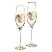 Kieliszki do szampana Pocałunek w serce Gustaw Klimt Goebel 66-926-27-1 GOEBEL