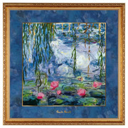 Obraz \'\'Seerosen mit Weide\'\' 68x68 cm Claude Monet Goebel 66-534-78-1 GOEBEL
