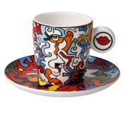 Filiżanki espresso Ewolucja miłości I 0,1l Billy The Artist Goebel 67-080-75-1 GOEBEL