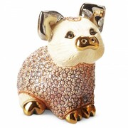 Figurka Prosiaczek Siedzący Różowy 5cm De Rosa Rinconada 795-0414B DE ROSA RINCONADA