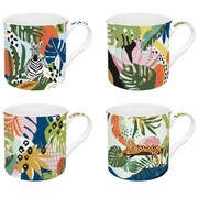 Zestaw 4 kubków Tropical vibes 300ml Easy Life 880-8393 NUOVA R2S