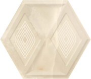 Paradyż Illusion Beige Heksagon Struktura Ściana Połysk 19,8x17,1