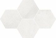 Stargres Durban White Heksagon Mozaika 28,3x40,8