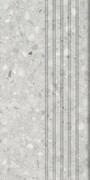 Tubądzin Macchia grey MAT stopnica 59,8x29,8