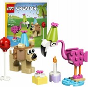 LEGO CREATOR 30715 LEW FLAMING ZWIĘRZĄTKA URODZINY - Klocki na prezent 6+ Lego