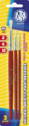 Zestaw pędzli z naturalnego włosia Astra - 3 sztuki rozmiary 2/6/12 Astra