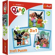 5900511348514 Puzzle 3w1 Zabawy z przyjaciółmi Bing Trefl