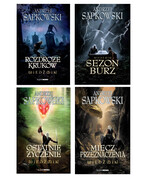 9788375780598 4w1 Wiedźmin Rozdroże Kruków + Sezon burz + Ostatnie życzenie + Miecz przeznaczenia Sapkowski Andrzej