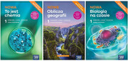 9788326750472 3w1 Podręcznik 1 LO Zakres Podstawowy To jest chemia + Oblicza geografii + Biologia na czasie Nowa Era