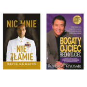 9788361008408 2w1 BOGATY OJCIEC BIEDNY OJCIEC + NIC MNIE NIE ZŁAMIE