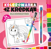 9788366164550 Kolorowanka z kredką Dla dziewczynek Południak Marcin