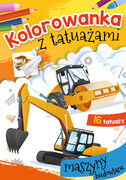 9788382072075 Kolorowanka z tatuażami Maszyny budowlane Wydawnictwo Skrzat