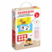 Zwierzątka Zabawy kreatywne z pisakiem zmazywaniem Bright Junior Media z o.o. sp. k.