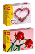 5702017228402 2W1 LEGO(R) 40638 Ozdoba w kształcie serca+ Lego Botanicals Róże 40460 Lego