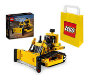 5702017560717 Lego TECHNIC 42163 Buldożer do zadań specjalnych + LEGO Torba papierowa mała 6315786 Lego