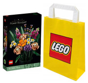 5702016913767 2w1 LEGO(R) ICONS 10280 Bukiet kwiatów + LEGO Torba papierowa średnia 6315792 Lego