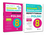 9788381861878 2w1 Egzamin ósmoklasisty - język polski - repetytorium + arkusze - 2024-2026