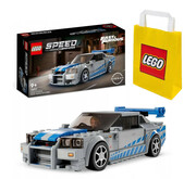 5702017424217 Lego SPEED CHAMPIONS 76917 Nissan Skyline GT-R + LEGO Torba papierowa średnia 6315792 Lego
