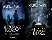 9788375780598 2w1 Wiedźmin Rozdroże Kruków + Sezon burz Sapkowski Andrzej