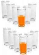 12X SZKLANKI WYSOKIE ZESTAW 320 ML VILDE RYFLOWANE SZKŁO DO ZMYWARKI Vilde
