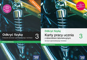 9788326742750 2w1 Odkryć fizykę 3 Podręcznik + Karty pracy ucznia Zakres podstawowy 2024 Nowa Era