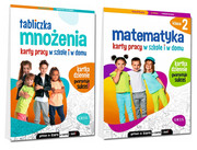 9788375178357 Tabliczka mnożenia + Matematyka klasa 2 Karty pracy w szkole i w domu Wydawnictwo GREG sp. z o.o.