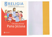 0656272297602 2w1 Okładka regulowana R-33 + Religia 2 Podręcznik z ćwiczeniami Część 1 - Chcemy poznać Pana Jezusa Paweł Płaczek