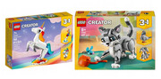 5702017415932 Lego Creator 3w1 Magiczny Jednorożec 31140 + LEGO(R) CREATOR 31163 Psotny kot Lego