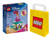 2W1 LEGO(R) DISNEY PRINCESS 43259 Wirująca Arielka+ LEGO Torba papierowa mała 6315786 Lego