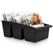 Pojemnik organizer na przyprawy czarny 25x15x9 cm Vilde