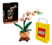5702017814643 [Zestaw] LEGO BOTANICALS 10343 Mała orchidea + LEGO Torba papierowa średnia 6315792 Lego
